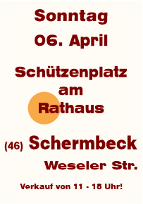 Trödeln in Schermbeck Schützenplatz
