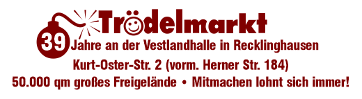 Trödelmarkt 39 Jahre Vestlandhalle Recklinghausen
