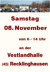 Trödeln in Recklinghausen an der Vestlandhalle seit 1987