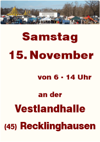 Trödeln in Recklinghausen an der Vestlandhalle seit 1987