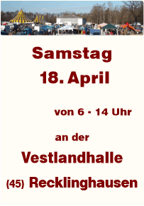 Trödeln an der Vestlandhalle Recklinghausen