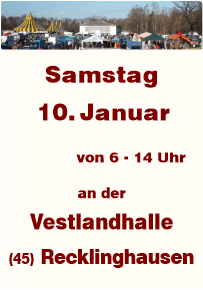 Trödeln in Recklinghausen an der Vestlandhalle seit 1987