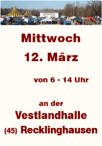 Trödeln an der Vestlandhalle Recklinghausen